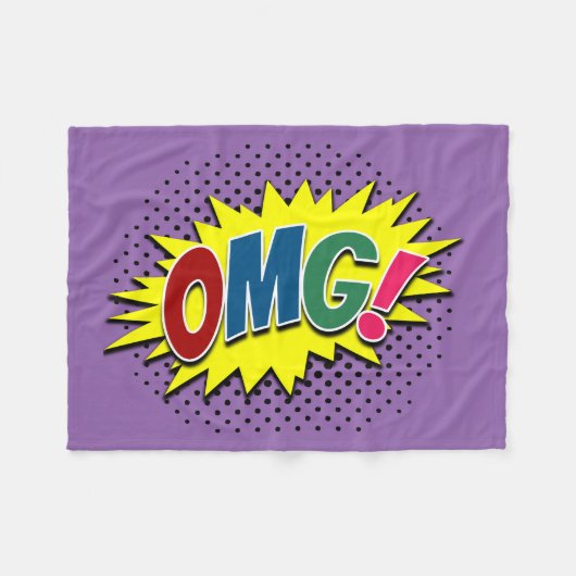 OMG! FLEECE DEKEN (Voorkant (Horizontaal))