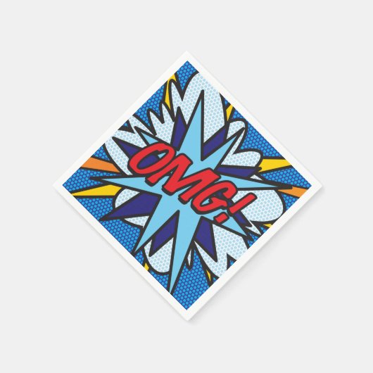 OMG Fun Retro Stripboek Servetten (Hoek)