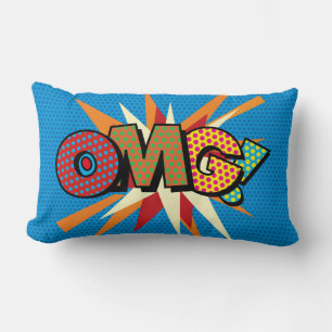 OMG Funny Modern Cool Trendy Comic Book Pop Art Kussen