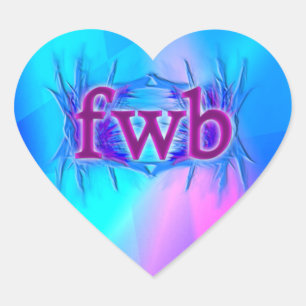 OMG! Fwb! Hart Sticker