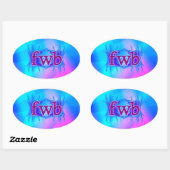 OMG! Fwb! Ovale Sticker (Vel)