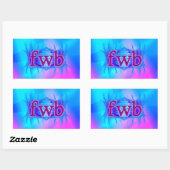 OMG! Fwb! Rechthoekige Sticker (Vel)