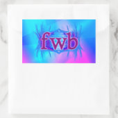 OMG! Fwb! Rechthoekige Sticker (Tas)