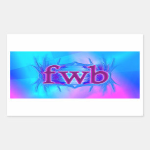 OMG! Fwb! Rechthoekige Sticker
