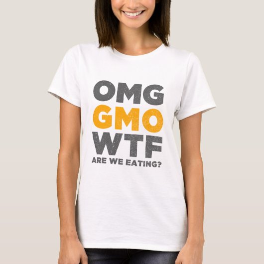 OMG GGO'S WTF eten we? T-shirt (Voorkant)