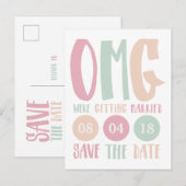 OMG ging trouwen, behalve het date Briefkaart (Voorkant / Achterkant)