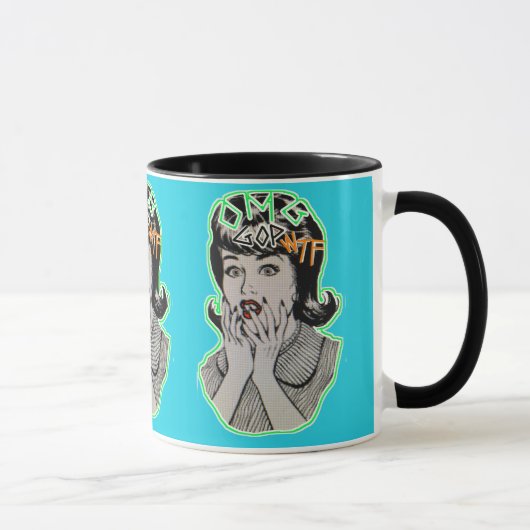 OMG GOP WTF koffiekopje Mok (Rechts)