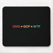 Omg Gop Wtf Vintage Design Muismat (Voorkant)