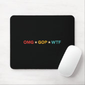 Omg Gop Wtf Vintage Design Muismat (Met muis)