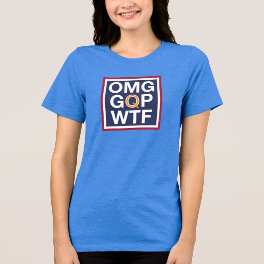 OMG GQP WTF Tri-Blend SHIRT (Voorkant)