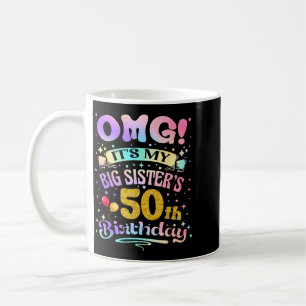 Omg grote zusters 50ste verjaardag Gelukkig 50 jaa Koffiemok