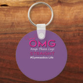 OMG Gymnastics Legs Reight Coach frustreert Sleutelhanger (Voorkant)