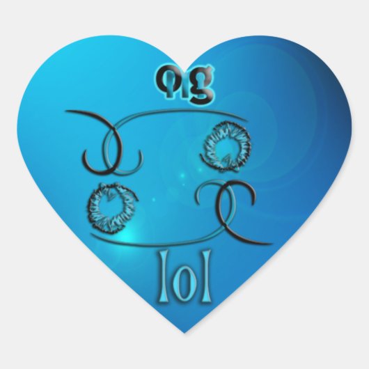 OMG! HART STICKER (Voorkant)