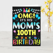Omg het is de 100ste verjaardag van mijn moeder Zo Kaart (Gele Bloem)