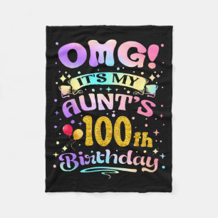 Omg het is de 100ste verjaardag van mijn tante Gef Fleece Deken