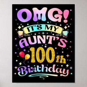 Omg het is de 100ste verjaardag van mijn tante Gef Poster