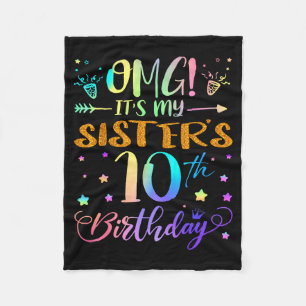 Omg Het Is De 10e Verjaardag Van Mijn Zus Zoete 10 Fleece Deken