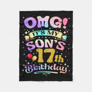 Omg het is de 17e verjaardag van mijn zoon Gefelic Fleece Deken