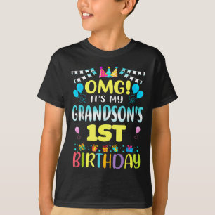 Omg Het Is De 1e Verjaardag Van Mijn Kleinzoon Sch T-shirt