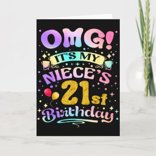 Omg het is de 21e verjaardag van mijn nicht Gefeli Kaart