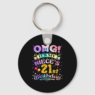 Omg het is de 21e verjaardag van mijn nicht Gefeli Sleutelhanger