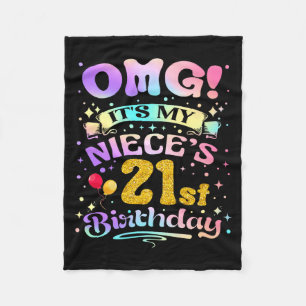 Omg Het Is De 21e Verjaardag Van Mijn Nichten Gefe Fleece Deken
