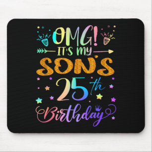 Omg het is de 25e verjaardag van mijn zoon Sweet 2 Muismat