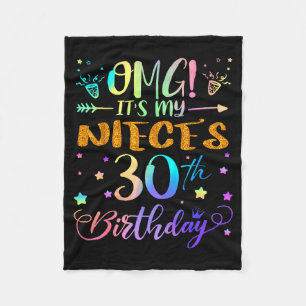 Omg het is de 30e verjaardag van mijn nicht Schatt Fleece Deken