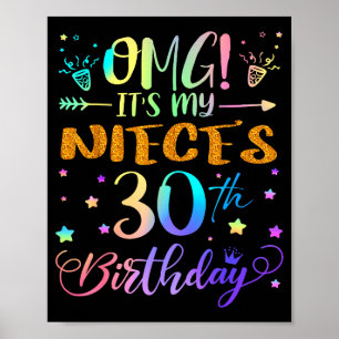 Omg het is de 30e verjaardag van mijn nicht Zoete  Poster