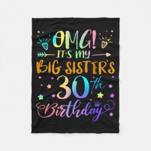 Omg Het Is De 30e Verjaardag Van Mijn Oudere Zus Z Fleece Deken