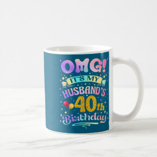 Omg het is de 40e verjaardag van mijn man, gelukki koffiemok