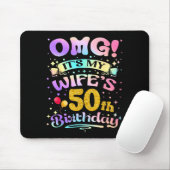 Omg Het Is De 50e Verjaardag Van Mijn Vrouw Gefeli Muismat (Met muis)