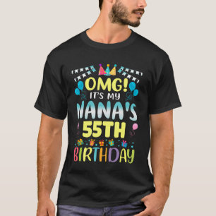 OMG Het is de 55e verjaardag van mijn oma Zoete 55 T-shirt