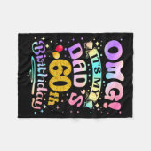 Omg het is de 60e verjaardag van mijn vader Gefeli Fleece Deken (Voorkant (Horizontaal))