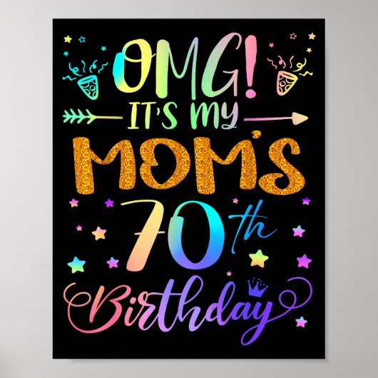 Omg het is de 70e verjaardag van mijn moeder Snel  Poster (Voorkant)