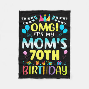 Omg Het Is De 70e Verjaardag Van Mijn Moeder Zoet Fleece Deken