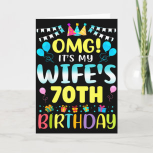 Omg Het Is De 70e Verjaardag Van Mijn Vrouw Lieve Kaart
