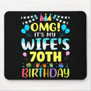 Omg het is de 70e verjaardag van mijn vrouw Slecht Muismat