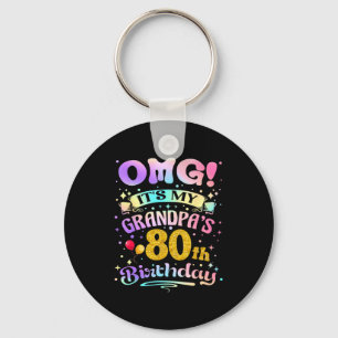 Omg Het Is De 80e Verjaardag Van Mijn Opa Gefelici Sleutelhanger