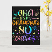 Omg Het Is De 80e Verjaardag Van Mijn Opa Slecht 8 Kaart (Gele Bloem)