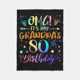 Omg Het Is De 80e Verjaardag Van Mijn Opa Zoet 80 Fleece Deken