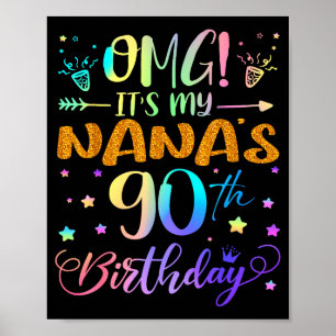 Omg het is de 90ste verjaardag van mijn oma Lieve  Poster