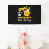 OMG Het is de Birthday Cool Emoji Birthda van mijn Spandoek (Insitu)