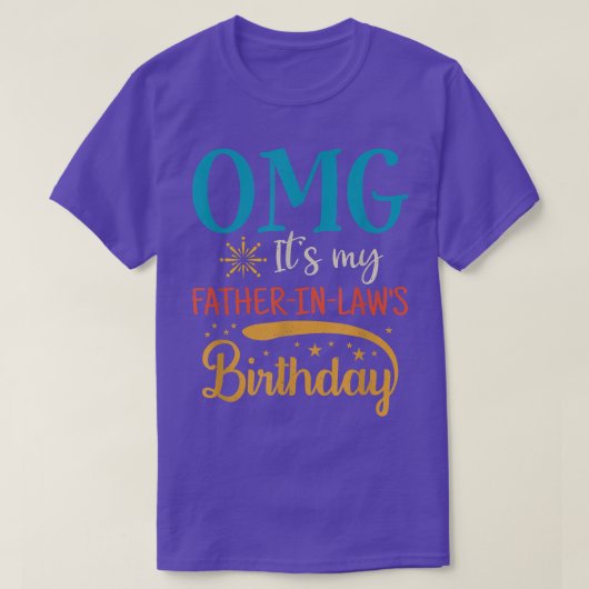 OMG Het is de retro B van mijn vaderwet. T-shirt (Design voorkant)