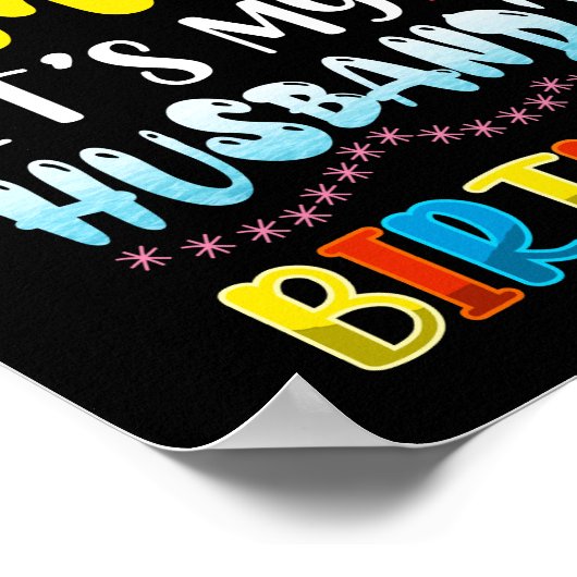 OMG Het is de verjaardag van mijn man. Poster (Hoek)