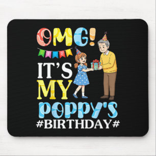 Omg het is de verjaardag van mijn Oma Happy Opa en Muismat