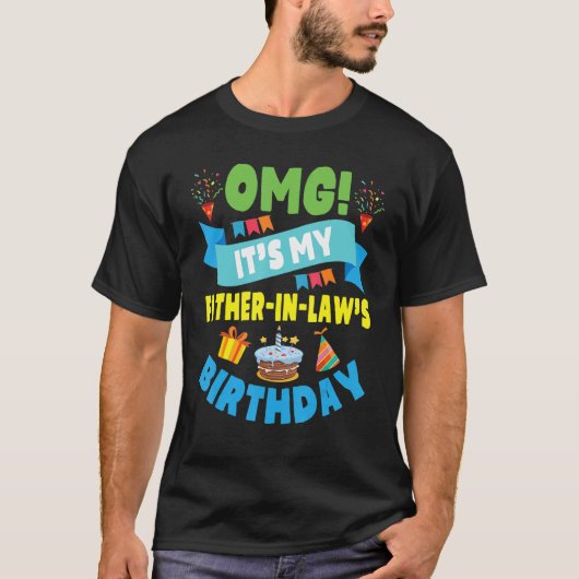 Omg het is mijn vader in de wet... gelukkige pappi t-shirt (Voorkant)