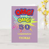 OMG! Hoe de Oude Grappige Grappige Verjaardag van Kaart (Gele Bloem)