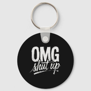Omg Hou Je Bek Grappige Sarcastische Uitdrukking M Sleutelhanger