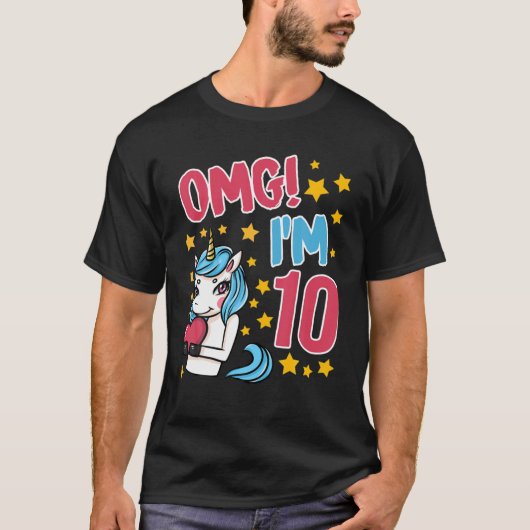 OMG I AM 10 Klassiek T-shirt (Voorkant)